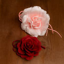 Flor de Cabelo em Organza - PRENDA BONITA