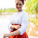 Blusa Feminina Plissada - ANJO TROPEIRO