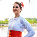 Blusa Feminina Plissada - ANJO TROPEIRO